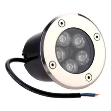 Spot Embutido Piso Redondo Led 220v 5w Acero Calido