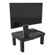 Suporte Para Monitor De Mesa 4 Níveis Reliza Cor Preto