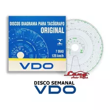 Disco De Tacógrafo 125 Km Semanal Vdo 5 Caixas C/10 Original