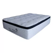 Colchon Hotelero Matrimonial Memory Foam Modelo Atenas Color Blanco