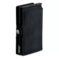 Billetera Hombre Cuero Limited Wallet- Tarjetero Rfid Black