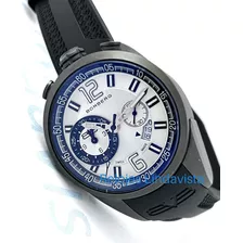 Reloj Bomberg 1968 Cronógrafo Pavonado Negro Caucho