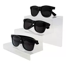 Expositor Para 3 Óculos Em Acrílico Supd003 Transparente