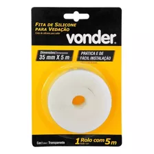 Fita Veda Fresta Porta Janela Transparente 35mm 5m Vonder