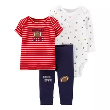 Conjunto Trio Carters Menino 12 18 24 Meses Vermelho