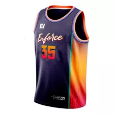 Camiseta Regata Basquete Treino Academia Azul Escuro Enforce