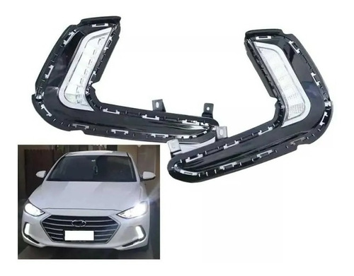 Biseles  Drl Direccionales Incluidas Hyundai Elantra 17-18 Foto 2