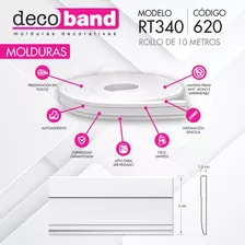 Autoadhesivo Rollo Moldura Decorativo Techo Pared Decoband