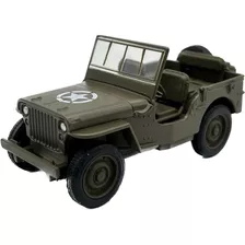 Jeep Willys Militar Mb1945 Americano Coleccion Welly 1:32 St