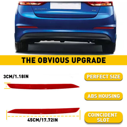 For 17 18 Hyundai Elantra Rear Bumper Reflector Fog Ligh Aab Foto 4