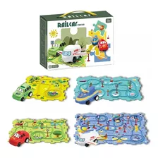 Puzzle Rompecabezas 15 Pcs Pista Con Auto Con Movimiento