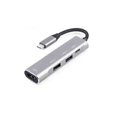 Adaptador Hub 6 En 1 Usb 2.0/ Usb 3.0/sd/tf/usb-c/ Hdmi