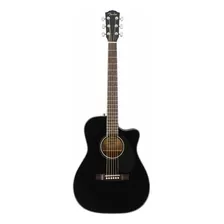 Guitarra Electroacústica Fender Classic Design Cc-60sce 097-0153-021 Para Diestros Black Brillante