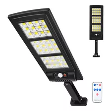 Luminária Led Solar Poste Rua Parede Sensor 300w Controle