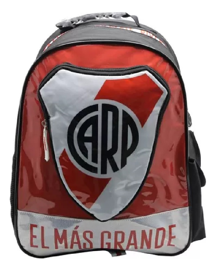 Mochila De River Plate 40cm Espalda 16 Niño Escuela Ri184 Rojo Espalda 16 Ri184