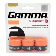 Overgrip Gamma Supreme Com 03 Unidades Laranja