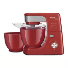 Batedeira Planetária Philco 500w Double Bowl Vermelho 127v