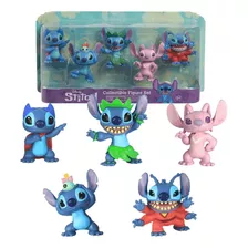 Conjunto Mini Bonecos Stitch E Angel Disney Linha Doorables