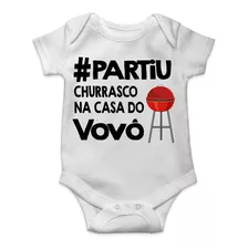 Body Bebê Personalizado Churrasco Na Casa Do Vovô Avo