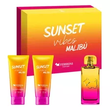 Set De Fragancia Ferrioni Sunset Vibes Malibú Para Mujer. 