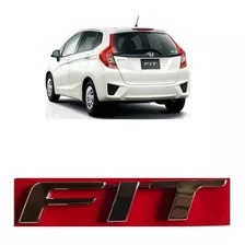 Emblema Letreiro Cromado Fit 2015/2018 Honda Tampa Mala