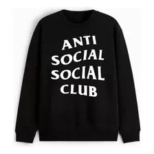 Moletom Antisocial Club Estampa Geek Blusa De Frio