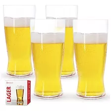 Spiegelau Craft Beer Lager Glass, Juego De 4, Cristal Sin Pl