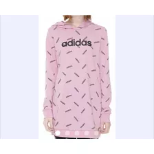 Casaco adidas Com Capuz- Rosa Bebê