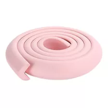 Cinta Seguridad Bumper Bebés Protector Muebles+5 Protectores Color Rosa