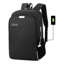 Mochila Anti Furto Usb Trava E Saída Fone De Ouvido Original