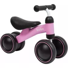 Bicicleta De Equilíbrio 4 Rodas Buba Infantil Sem Pedal Rosa