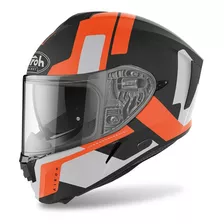 Casco Airoh Integral Con Lentes Spark Shogun Naranja Mate