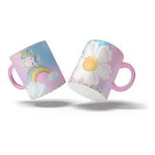 Caneca Infantil De Unicornio 325 Ml Em Porcelana