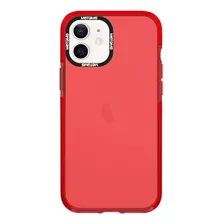 Carcasa Motomo Clear Color Para iPhone 14 Pro Max Rojo