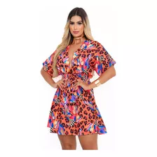 Vestido Feminino Rodado Curto Soltinho Estampado Festa Lindo