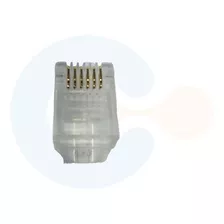 Conector Macho Rj12 (6 Vias) Lote Com 10 Peças