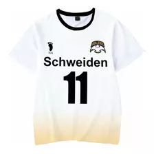 Anime Haikyuu!! Playera Schweiden Traje Ushijima No.11