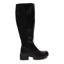 Bota Montaria Feminina Cano Alto Longo Zíper Lateral Inverno