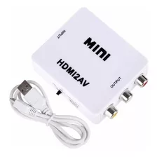 Conversor Hdmi Para Av Rca 1080p Hdmiav Vídeo 720p Mini