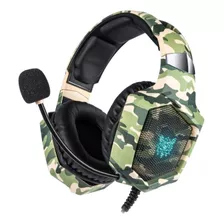 Fone De Ouvido Headset Gamer Onikuma K8 Camuflado Rgb