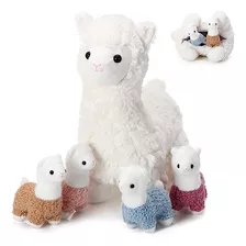 5 Pcs Adorable Llama Plush Set 14 Inch Mommy Alpaca Stu...