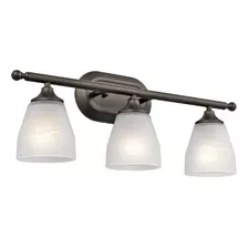 Lámpara De Tocador Kichler Ansonia 23 De 3 Luces Con Grabado