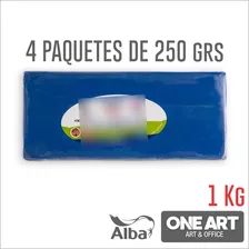 Plastilina Alba Profesional 1 Kg - Azul