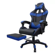 Silla De Escritorio Desillas Pro Gamer Extreme Ergonómica Negra Y Azul