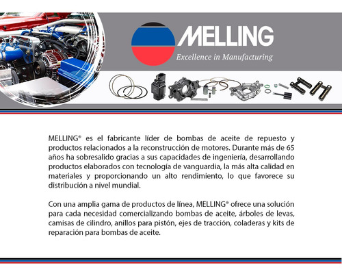 Kit Anillos Piston Std Ml430 8 Cil 4.3l 98 A 01 Molibdeno Foto 3