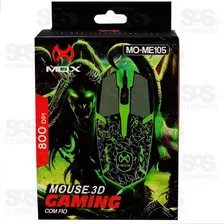 Mouse Gamer Led Mox Preto