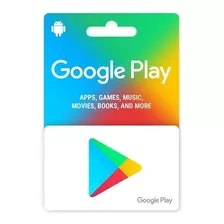 Cartão Google Play Store Gift Card R$300 Reais Br Android