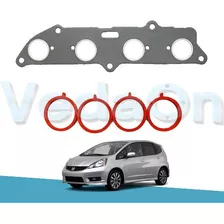 Kit De Junta Coletor Admissão Honda Fit City 1.4 8v 03/...