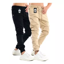 Kit 2 Calça Masculina Jeans Jogger Sarja Pronta Entrega 