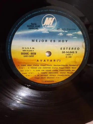 Avatar - Mejor Es Hoy - vinilo 1982